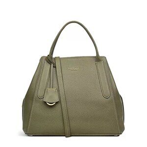 Radley London Leather Tote | Olive Green Pebbled Shoulder Bag